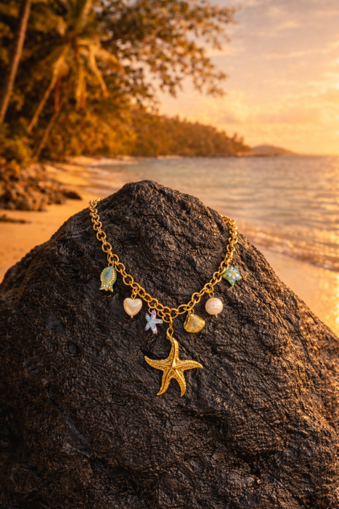 Luméra Luxury Jewellery- Starfish pendant charm neckalace