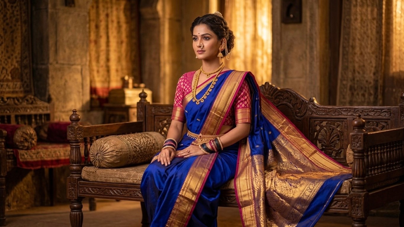 Luméra Luxury Jewellery-Nauvari saree look