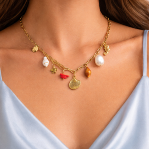 Small Shell Charm Necklace Korean Jewellery | Lumera