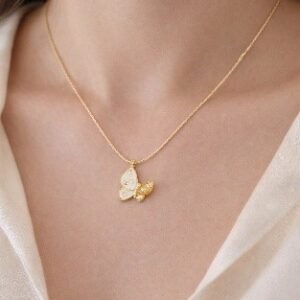 Butterfly pendant chain by Lumera