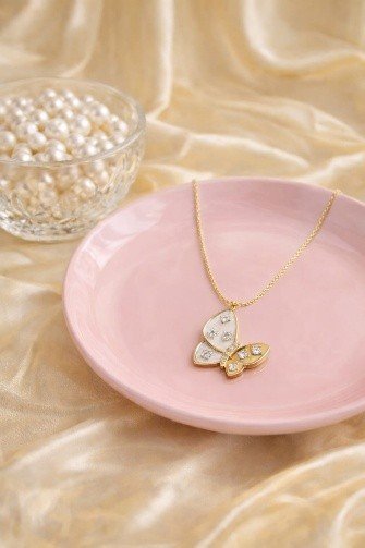 butterfly chain Butterfly pendant chain by Lumera